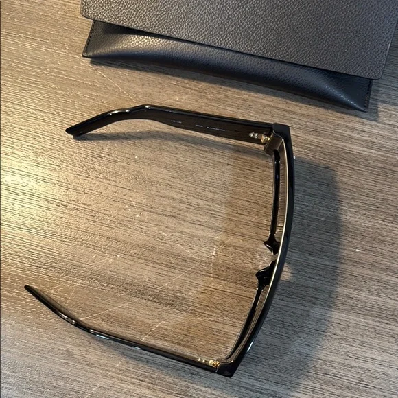Rick Owens Gene Black Oversized Sunglasses